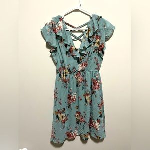 Real/Turquoise Business Casual Dress